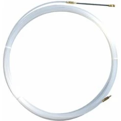 MILNOV Tire-fils En Nylon 4 Mm L 15 M Sans Dévidoir + 2 Embouts M5, Une Tête Flexible Et Un Oeillet