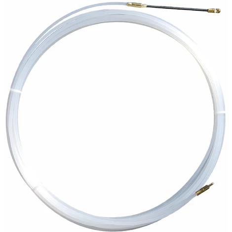 MILNOV Tire-fils En Nylon 4 Mm L 25 M Sans Dévidoir + 2 Embouts M5, Une Tête Flexible Et Un Oeillet