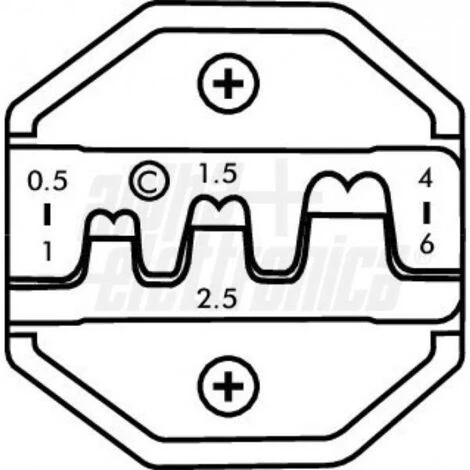 ALPHA ELETTRONICA Plice De Crimping Pour Faston 98-127 – Image 2
