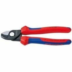 KNIPEX Coupe-câbles, Tête Brunie, Poignées à Gaine En Plastique, Long. : 165 Mm, Ø De La Capacité De Coupe 15 Mm, Section Du Conducteur 50 Mm²