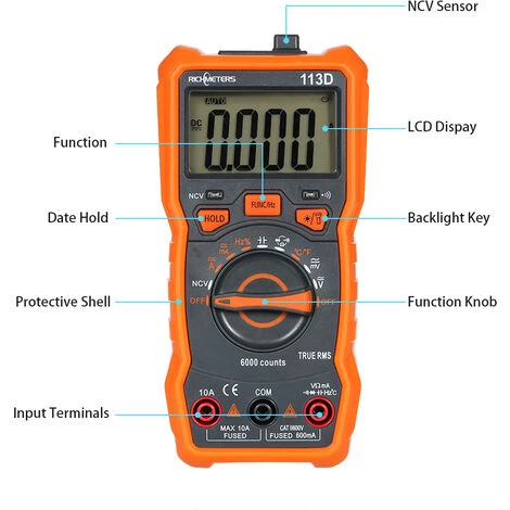 Richmeters Rm113D Multimetre Numerique Ncv – Image 2