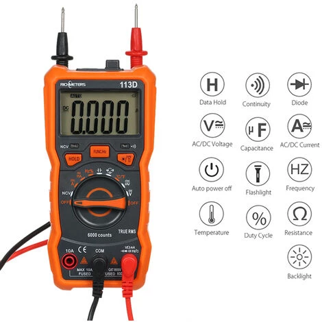 Richmeters Rm113D Multimetre Numerique Ncv – Image 3