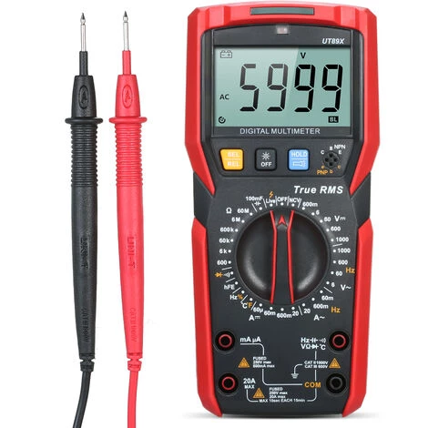 Uni-T Multimetre Numerique Mesure De Tension Ac / Dc Resistance Courant Capacite Frequence Testeur – Image 5