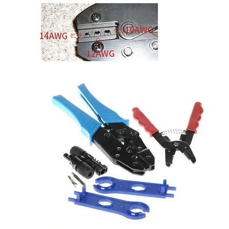LRISHOM Outils De Sertissage Solar Mc4 Pour Cables Photovoltaiques Pour Panneaux Solaires – Image 3