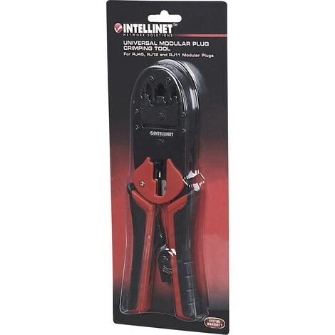 Pince à Sertir Intellinet 211048 Adapté Pour (spécifications Réseau (CAT)): CAT 3, CAT 4, CAT 5, CAT 5e, CAT 6, CAT 6a - Rouge, Noir – Image 3