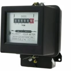 BeMatik - Compteur D'énergie électricité Monophasé Wattmetere 230V 50Hz 10A Plastique Noir