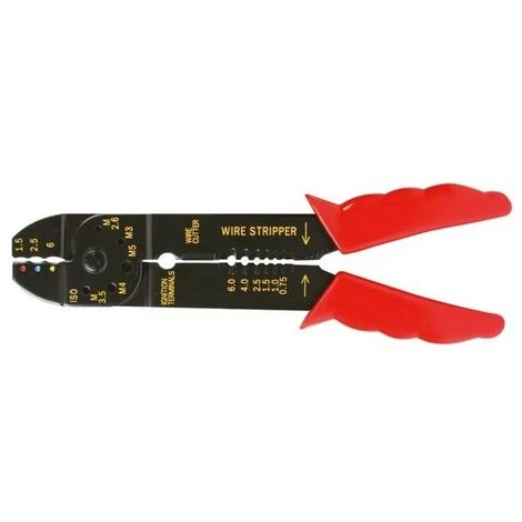 PEREL PINCE A SERTIR ECONOMIQUE 8 POUR CONNECTEURS FAST-ON 3696L RI7409