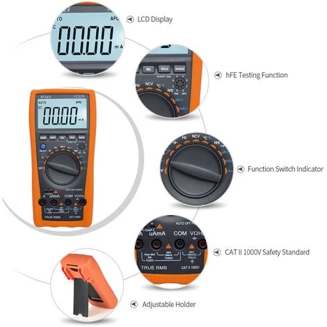 Multimetre, Gamme Automatique, Avec Detecteur De Temperature, Vici – Image 5