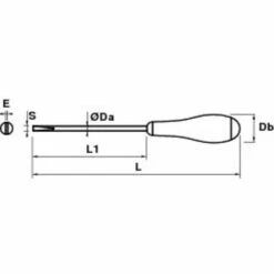 MOB OUTILLAGE TOURNEVIS ELECTRICIEN 5,5*1,0 150 MOB - 9100090001--