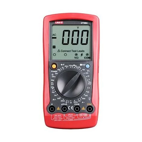 Multimètre Numérique Uni-T Ut-58a Mesure La Tension AC / DC Le Courant AC / DC Et La Résistance, Les Diodes