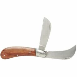 KSTOOLS Couteau D'éléctricien Avec 1 Lame Serpette Et 1 Lame Droite Inox