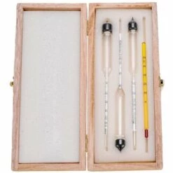 DEVENIRRICHE Compteur D'alcool 3 Pièces Avec Thermomètre Compteur D'alcool Teneur En Alcool 0-40, 40-70, 70-100 Vol% Hydromètre Pour Spiritueux Distillats Whisky Brandy Vodka