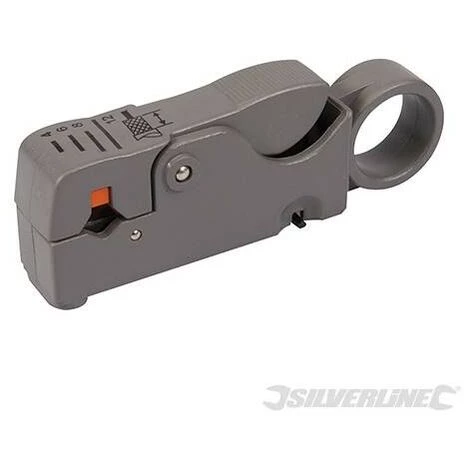 SILVERLINE Dénudeur De Câbles Coaxiaux, 100 Mm, 100 Mm