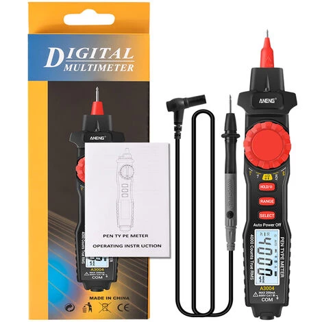 Multimetre A Stylet ANENG Livre Sans Batterie, Noir A3004 – Image 4