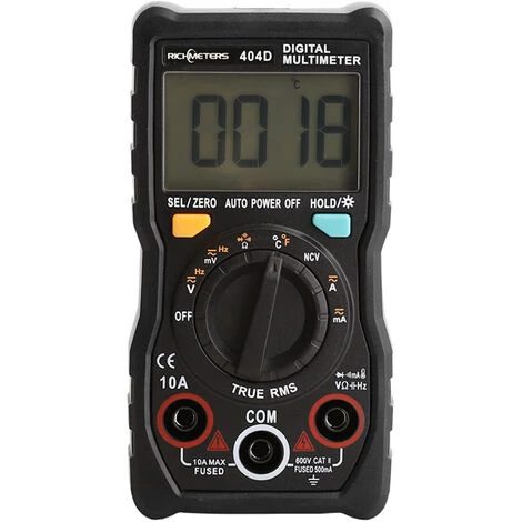 RICHMETERS Multimetre Numerique Miniature Avec Mesure De Temperature Et De Courant A Capacite – Image 3