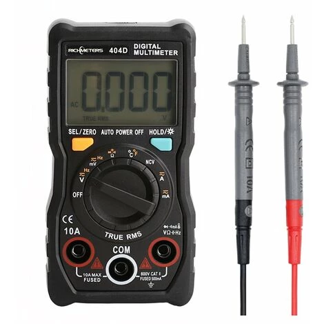 RICHMETERS Multimetre Numerique Miniature Avec Mesure De Temperature Et De Courant A Capacite – Image 5
