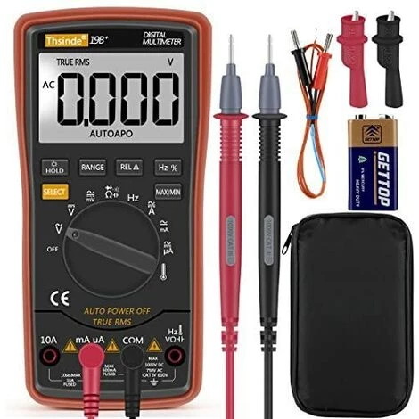 DONTODENT Multimètre Numérique à Plage Automatique 6000Counts Voltmètre Ohmmètre Ampèremètre