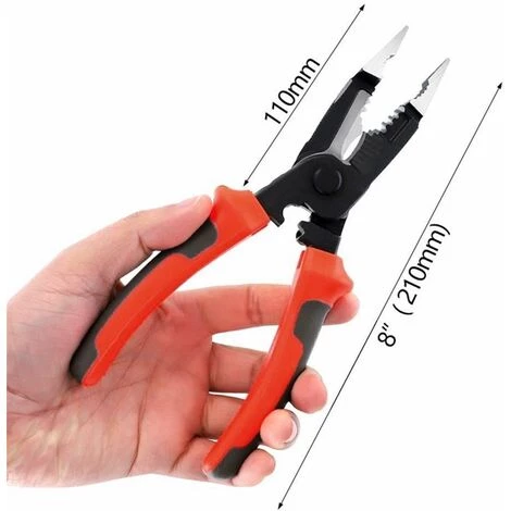 MALLOMNE Pince �� D��nuder Multifonction 5 En 1 Pince �� Sertir Les Cables – Image 3