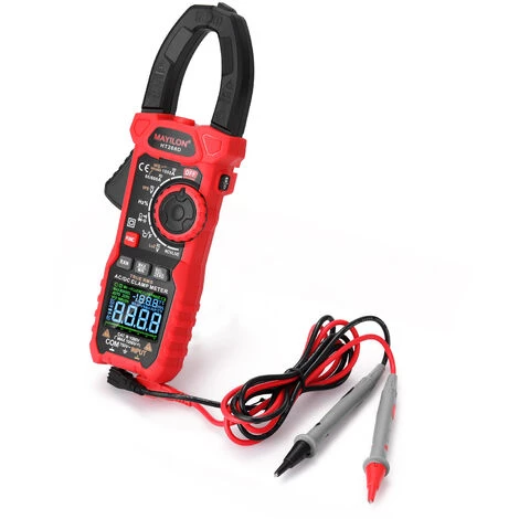 MAYILON Ht208D Pince Multimetre Ac Courant Tension Courant Temperature Diode Continuite Ncv Test Multifonctions Multimetre – Image 2
