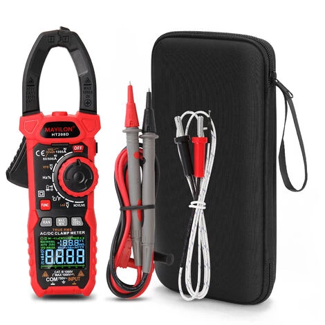 MAYILON Ht208D Pince Multimetre Ac Courant Tension Courant Temperature Diode Continuite Ncv Test Multifonctions Multimetre – Image 3