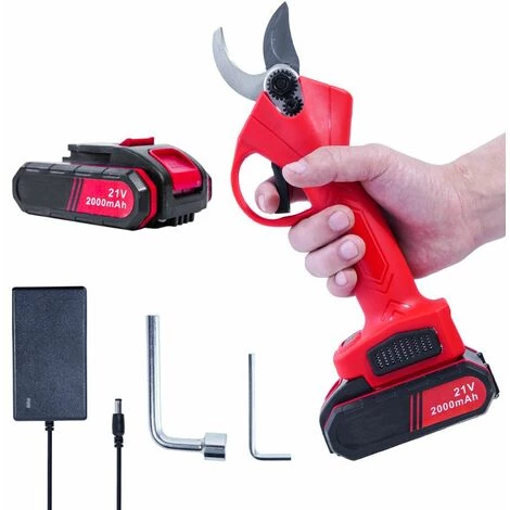 COOFIX 21V Sécateur électrique Ciseaux D'élagage électrique Pour Couper 6-8heures De Travail Ménage Jardin – Image 2