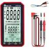 TOOLTOP ET8134 Multimetre A Ecran Haute Definition LCD Portable De 4,7 Pouces Tension Continue Et Courant Tension Alternative Et Courant De Livraison Sans Batterie Version Rouge