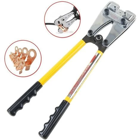 AIDUCHO Pince à Sertir Puissant Outil De Sertissage De Borne De Fil 6-50 Mm² Pince Multifonctionnel Avec Poingnée Antidérapant Pour Électricien Bricolage – Image 2