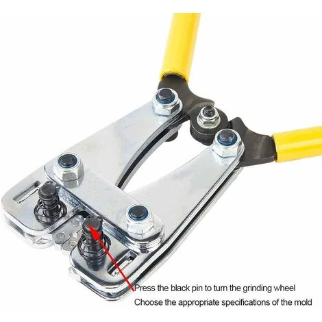 AIDUCHO Pince à Sertir Puissant Outil De Sertissage De Borne De Fil 6-50 Mm² Pince Multifonctionnel Avec Poingnée Antidérapant Pour Électricien Bricolage – Image 3