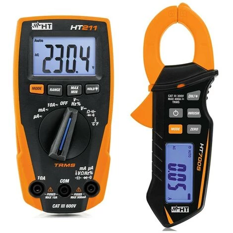 HT ITALIA Starterkit HT Multimètre Numérique HT211 Et Pince De Courant HT7OO5 HA002110