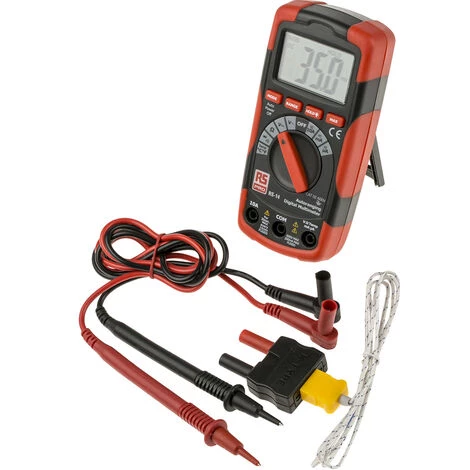 Multimètre RS14 RS PRO Portable, 600V C.a. 10A C.a. ( Prix Pour 1 ) – Image 2