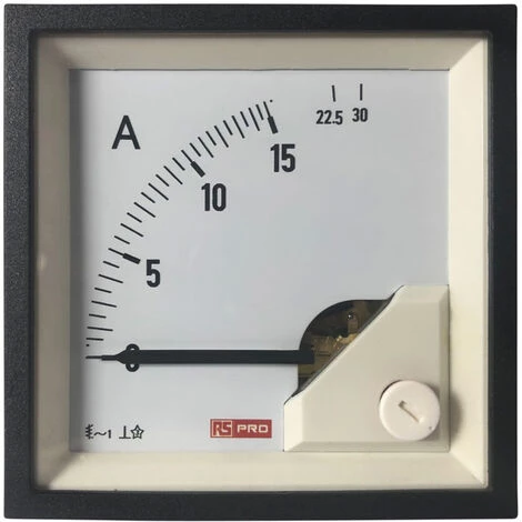Ampèremètre Analogique De Panneau V C.a. RS PRO, Echelle 30 (Input)A, 72mm X 72mm ( Prix Pour 1 )