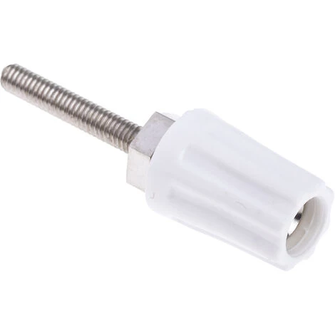 Borne De Raccordement 4 Mm RS PRO Blanc Femelle 16A 50V C.c.