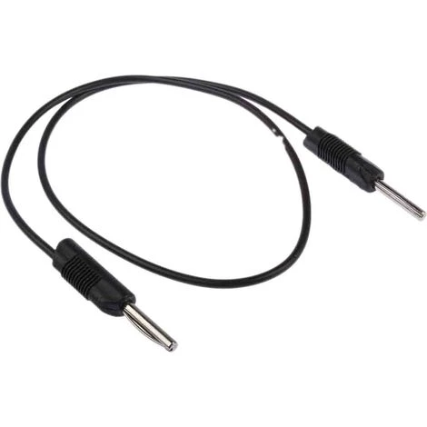 Cordon De Test à Pointe De Touche 4mm RS PRO, Noir, 2.5A, 50V C.a., Long. 500mm ( Prix Pour 1 )