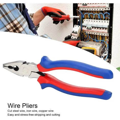 BETTERLIFE Pince Coupante, Boulons 8 Pouces Cutter Pince De Juge De Lignes Pince De Coupe De Fil Outil à Main Poignée Antidérapante # 45 Acier – Image 2