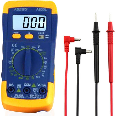 ANENG A830L Portable Digital Multimeter Multimeter Lcd Multimetre Lcd Testeur De Courant Multimetre Numerique, Bleu