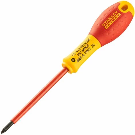 STANLEY - Tournevis Pozidriv Isolé 1000V FATMAX - 0-65-418 - PZ1 X 100mm – Image 2
