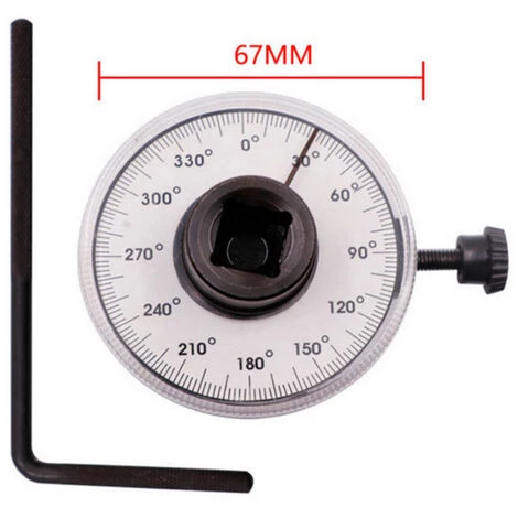 Jauge De Serrage Irisfr, Angulaire Couples 360 °Ajustable 1/2 Pouce Jauge Couples Avec Entraînement Par Clé, Outil Mesure Voiture De Jauge D'Angle Couples,1 Pcs – Image 3