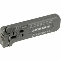 Jokari 40029 ESD-PLUS 003 Dénudeur De Fil ESD Adapté Pour Fils En PVC 0.30 à 1.00 Mm