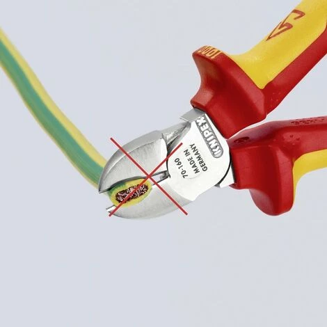 Pince Coupante Diagonale Avec Facette Knipex 70 06 160 160 Mm 1 Pc(s) – Image 4