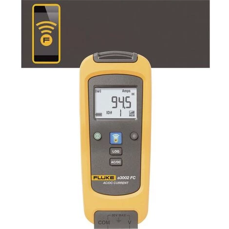 Pince Ampèremétrique, Multimètre Fluke FLK-a3002 FC Numérique Enregistreur De Données CAT III 1000 V, CAT IV 600 V Affi