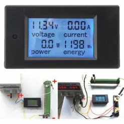 DC 100A Ampèremètre Testeur Numérique LED Compteur De Puissance Moniteur Voltmètre D'énergie De Puissance Jmax