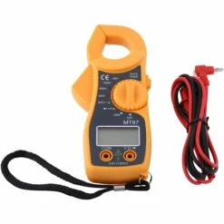 GUAZHUNIFR Multimètre Numérique Pince Multimètre AC DC Voltmètre Ampèremètre Pince De Courant Pinces Ohmmètre Volt Tester LCD Meter Pocket Digital Multi Tester Guazhuni (Orange)