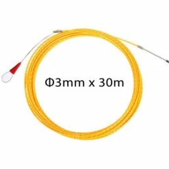MANTA Tire Fils 3mm 30m Extracteur De Cable Fibre De Verre Jaune