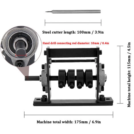 SUPERSELLER Machine à Dénuder Manuelle, Gamme De Dénudage Diamètre 1-30mm – Image 4