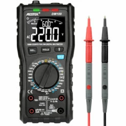 Multimètre, Ohmmètre Et Ampèremètre Multimètre Numérique MESTEK 10000 Comptes DM100 Affichage Numérique Multifonction Haute Précision Multimètre Haute Vitesse Anti-brûlure Réparation électronique Capacité Mètre Universel Mètre, Le Noir