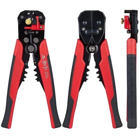 Pince à Dénuder, 5 En 1 Pince à Dénuder Multifonctionnelle électrique Pince à Dénuder Automatique Pour Coupe-câbles (Orange),HANBING – Image 2