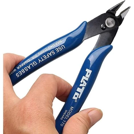 DEVENIRRICHE Pinces Coupantes De Côté, Yuanzi Cisaille Latérale Outil De Coupe, Pouce/Pince à Dénuder Acier Pour Câble Électrique, Bijoux Réparation, Travaux Pratiques, Bricolage (2 Pack, Bleu) – Image 5