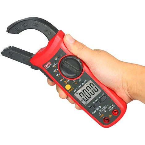 SUPERSELLER Multimètre, Ohmmètre Et Ampèremètre Pince Ampèremétrique UNI-T UT202A + Pince Ampèremétrique Numérique 6000 Comptes Plage Automatique Mesure NCV Mesurable Courant Alternatif/tension Alternative/continue/résistance/test De Continuité/test De Diode/capacité – Image 3