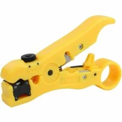 LONGZIMING Universel Dénudeur De Câbles, Outil De Dénudage, Pince à Dénuder Cutter Outil, Coaxiaux RG 59/6/7/11 Cat5/6 Pince à Dénuder UTP Coaxial Coax Câble, Pour Câbles Coaxiaux Et De Données 125 Mm