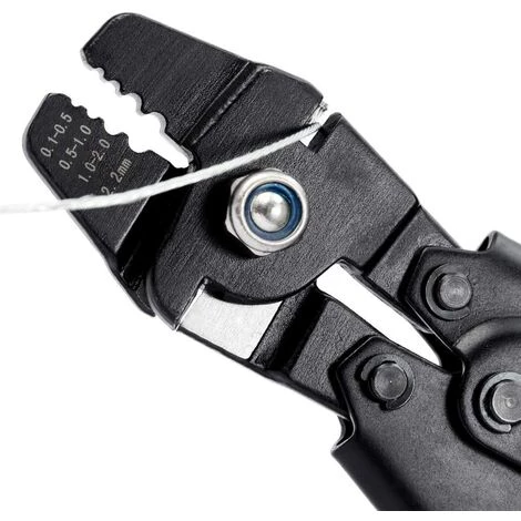 ECHOO Pince à Sertir De 25,4 Cm - Pince à Sertir Pour Câble En Acier Et Cuivre - Manchons à Sertir De 0,1 Mm à 2,2 Mm – Image 3